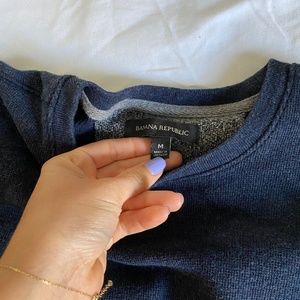 Navy Crewneck sweater from Banana Republic